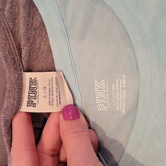 Two PINK large tanks one is nwt crop - Picture 4 of 4